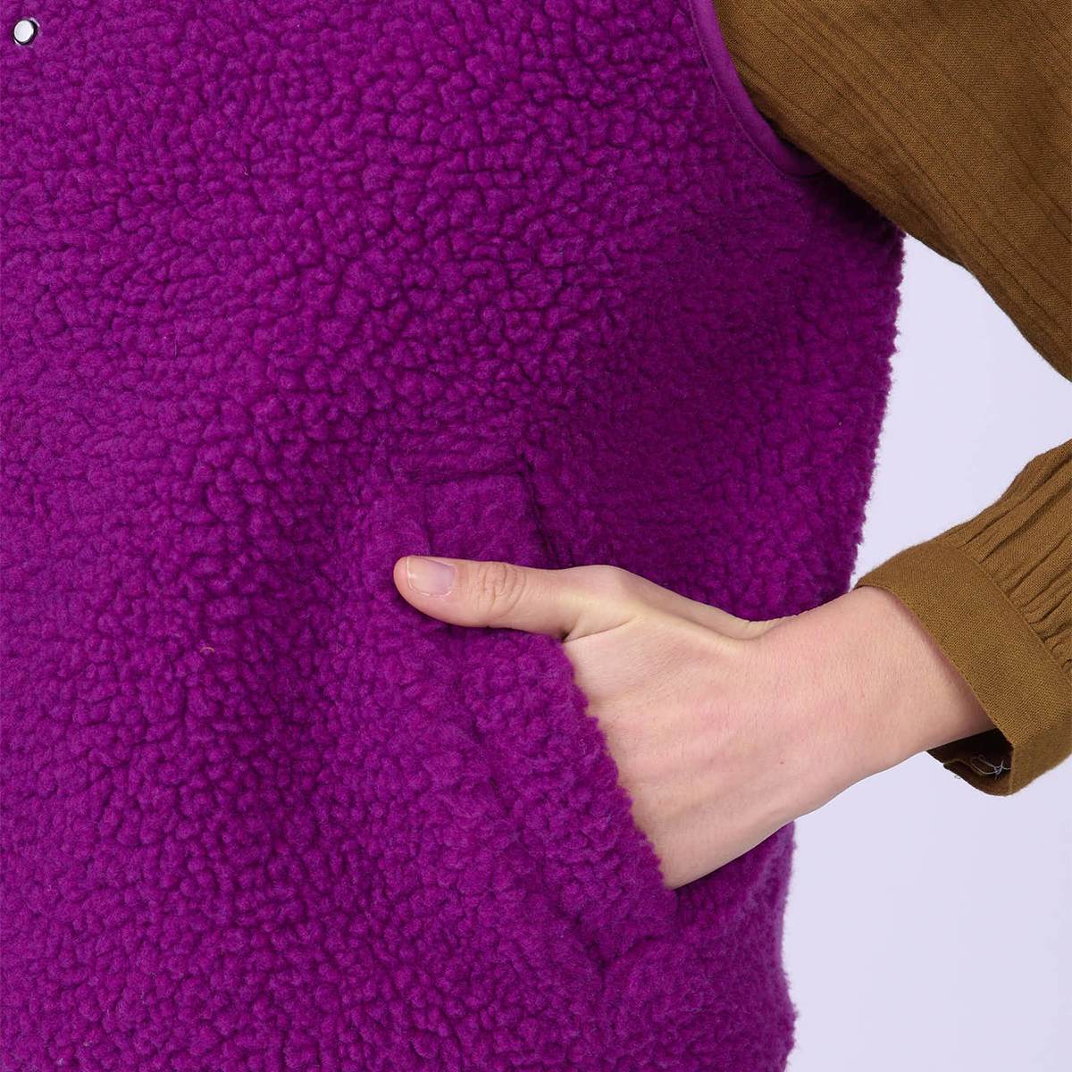 Veste sans manches Gwenda violet, MISE AU GREEN