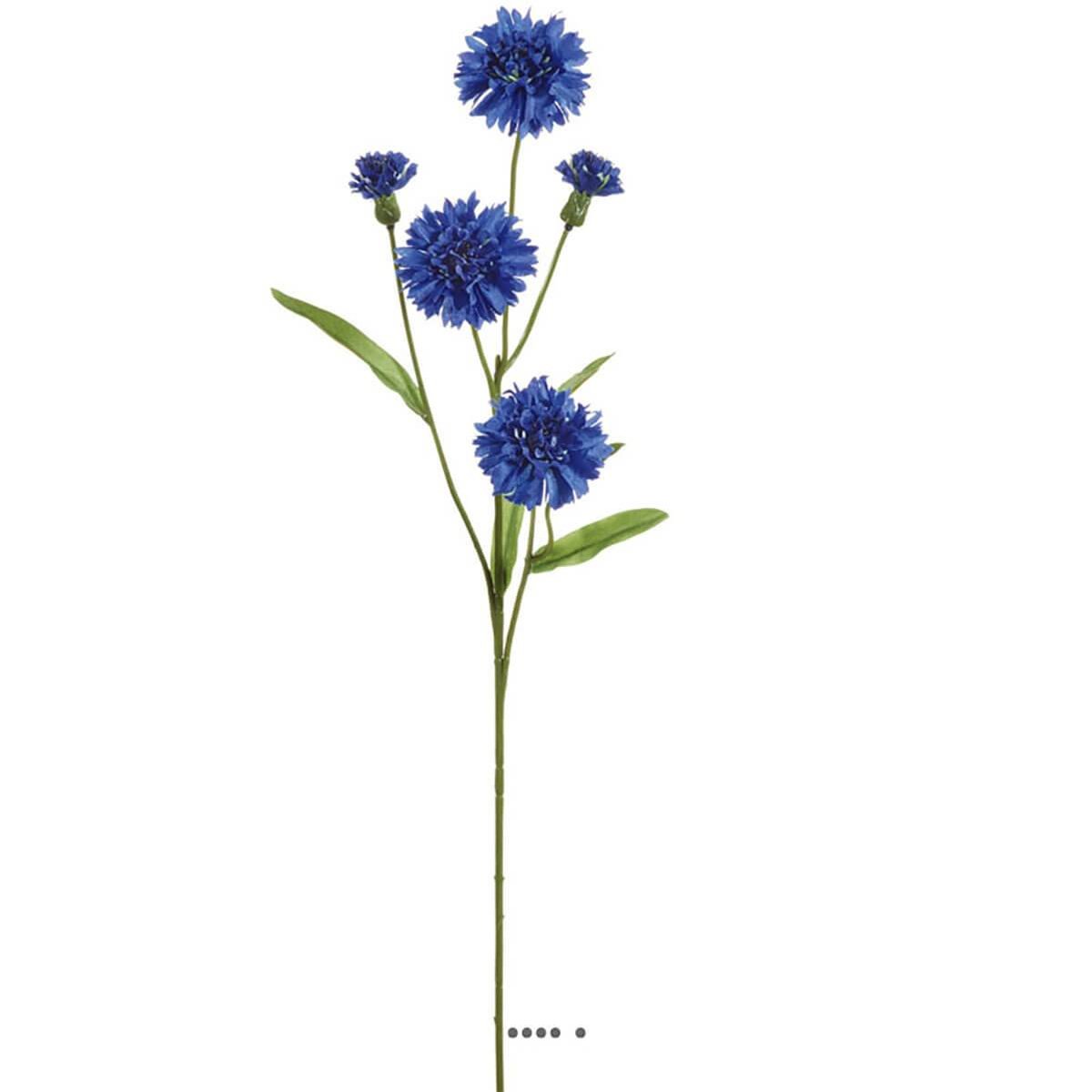 Bleuet artificiel en tige H 61 cm 5 têtes v002232, ARTIFICIELLES