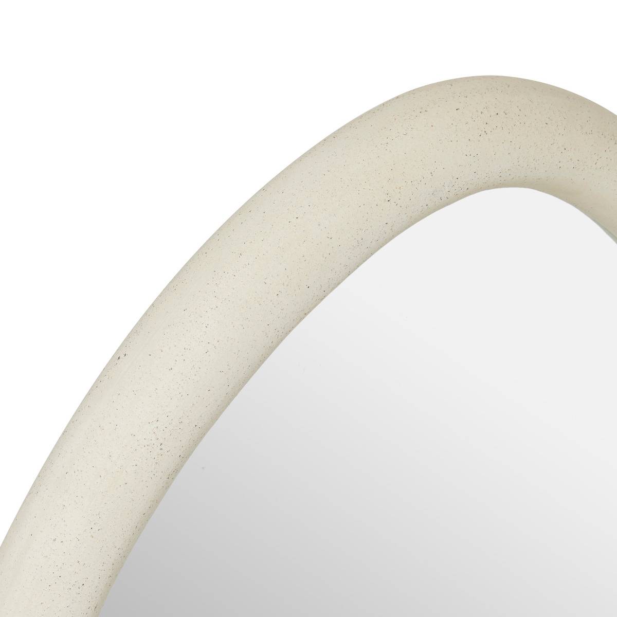 Miroir mural forme organique en bois CHESNI blanc, ATMOSPHERA