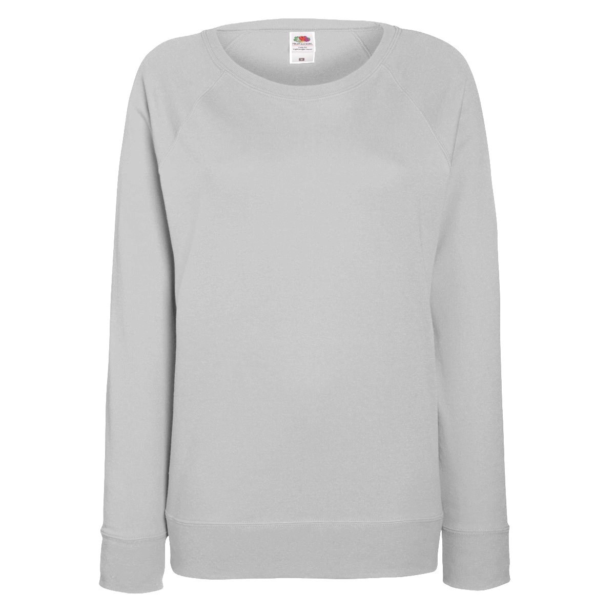 Sweat-shirt, Manches Raglan gris, FRUIT OF THE LOOM