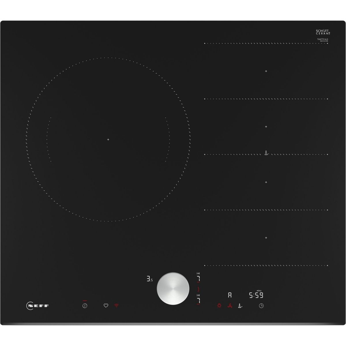 Plaque induction T66FTC4L0 N90 couleur unique, NEFF