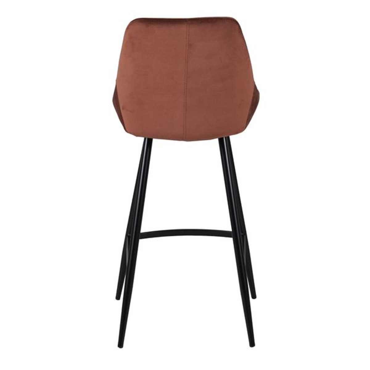 Chaise snack tissu effet daim chocolat, ZAGO