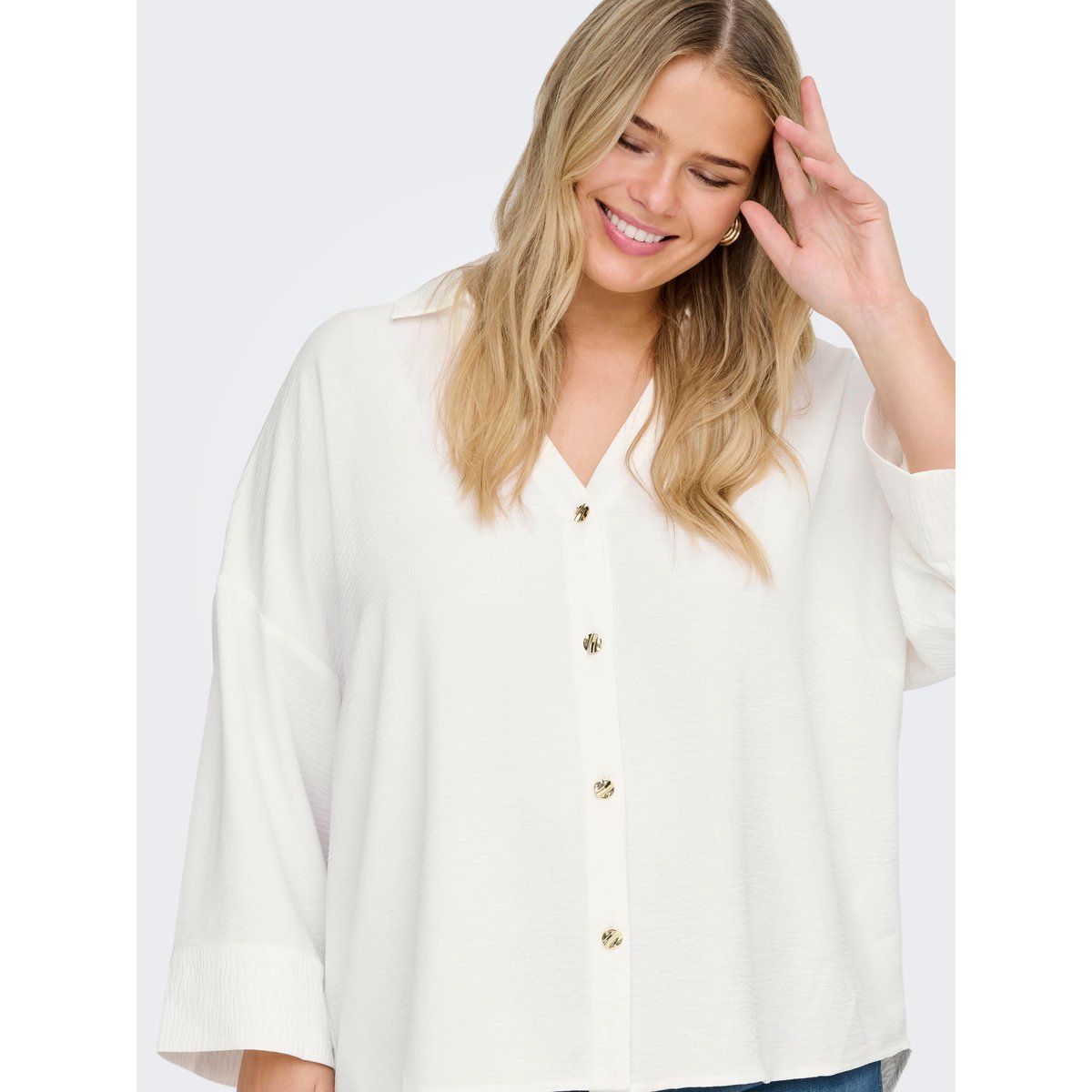 Blouse cloud dancer, ONLY CARMAKOMA