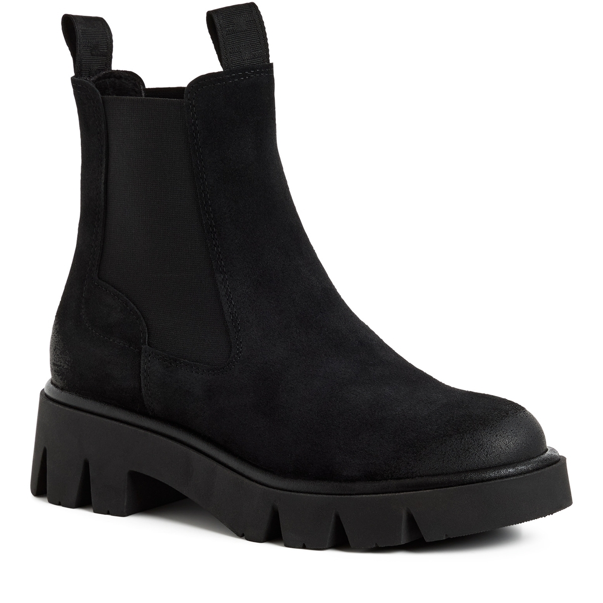 Bottine Chelsea en cuir noir, TAMARIS