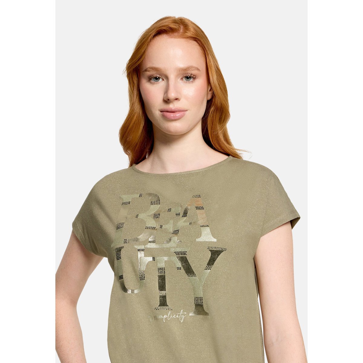 T-shirt à nœud soft olive, BETTY BARCLAY