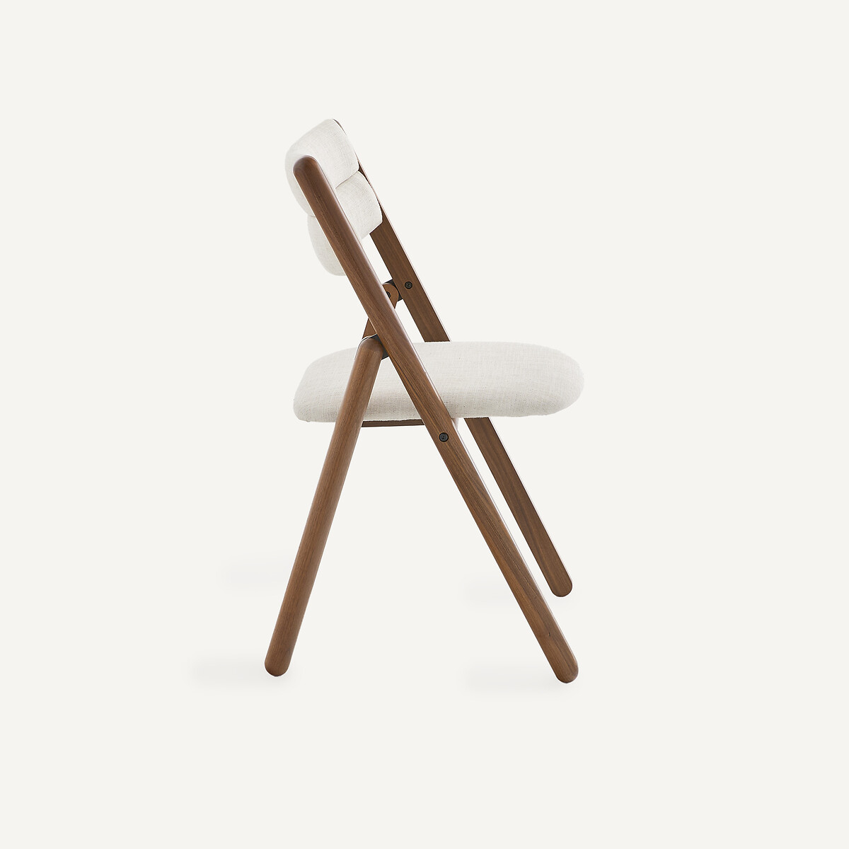 Chaise pliante en noyer, CAMMINATA noyer/craie, EMMANUEL GALLINA X AM.PM