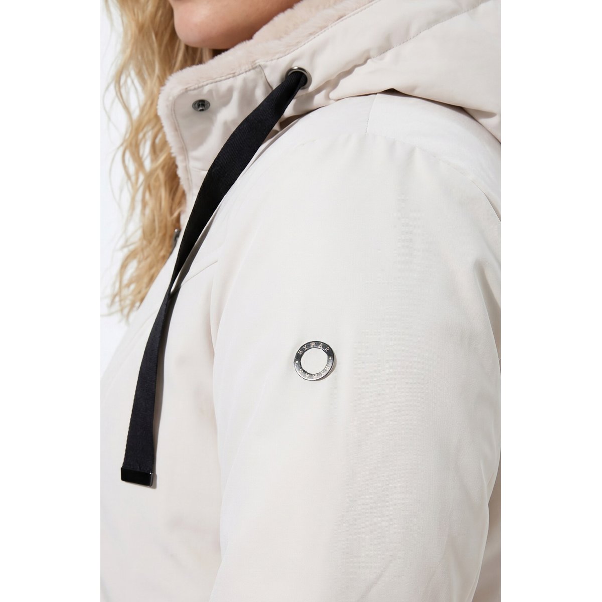 Veste HYPRAR, col montant, capuche amovible sable clair, ULLA POPKEN
