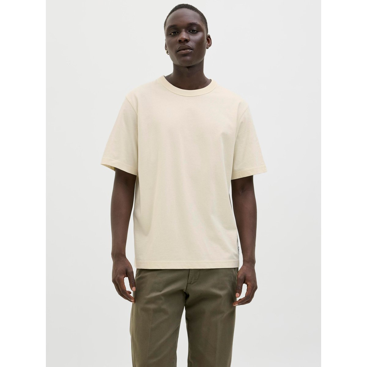 T-Shirt antique white, JACK & JONES