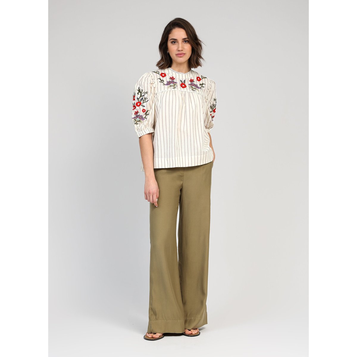 Pantalon PRUNELLA kaki, AN'GE
