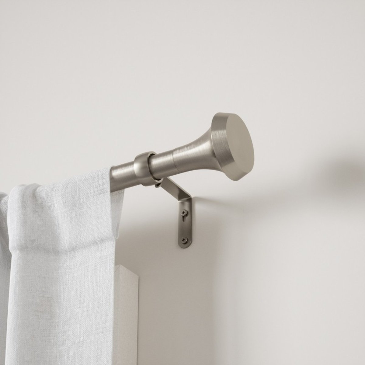 Tringle à rideaux extensible ELLA argent, UMBRA