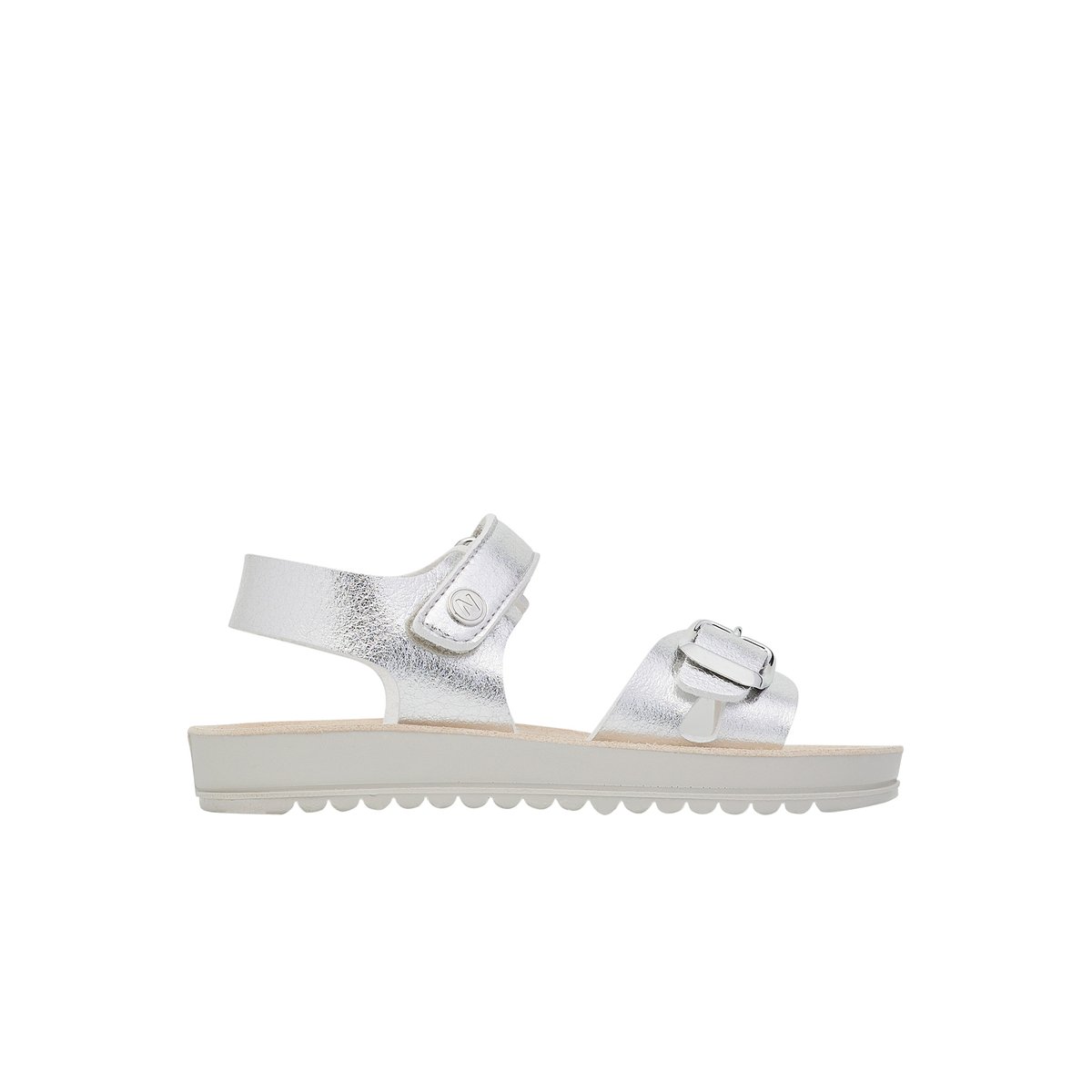 Sandales en cuir KIMAMA argent, NATURINO