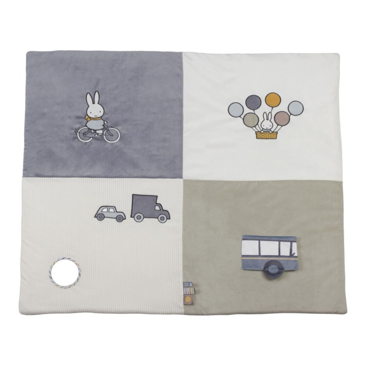 Tapis de jeux pour parc - Miffy - Fluffy Bleu-Vert bleu et vert, MIFFY
