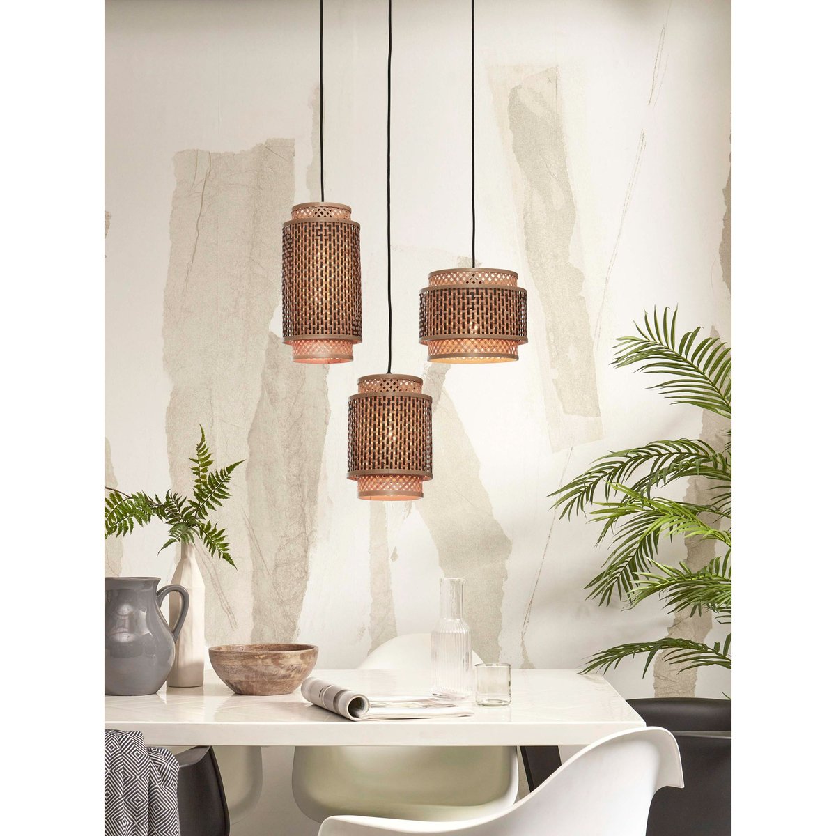 Suspension Bambou BHUTAN naturel, GOOD & MOJO
