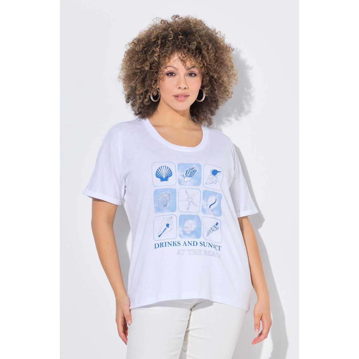 T-shirt blanc neige, ULLA POPKEN