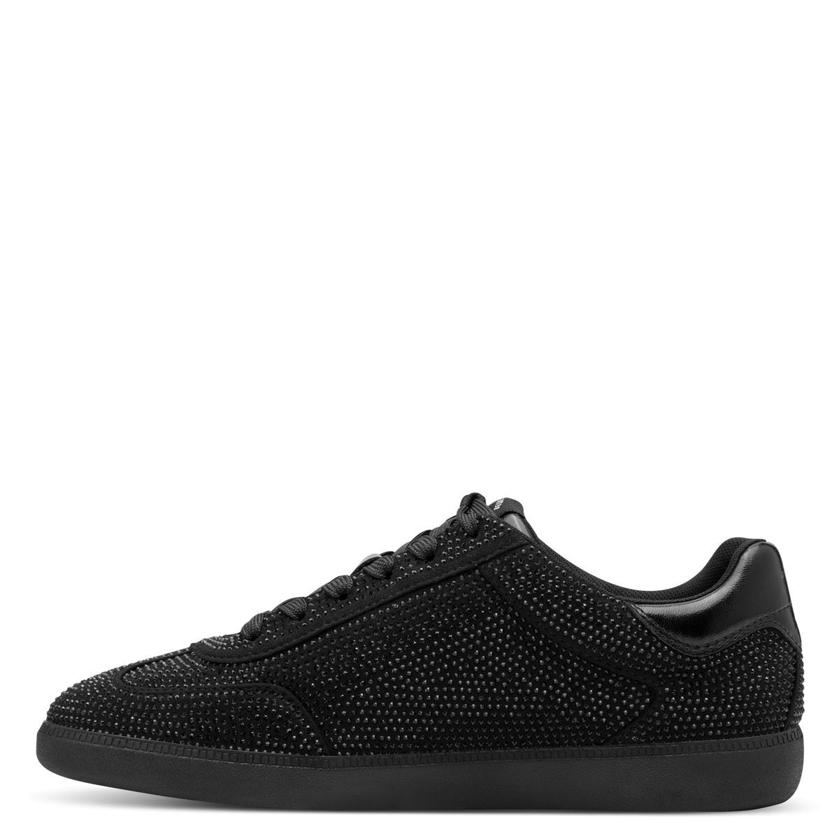Basket à lacets noir brillant, TAMARIS