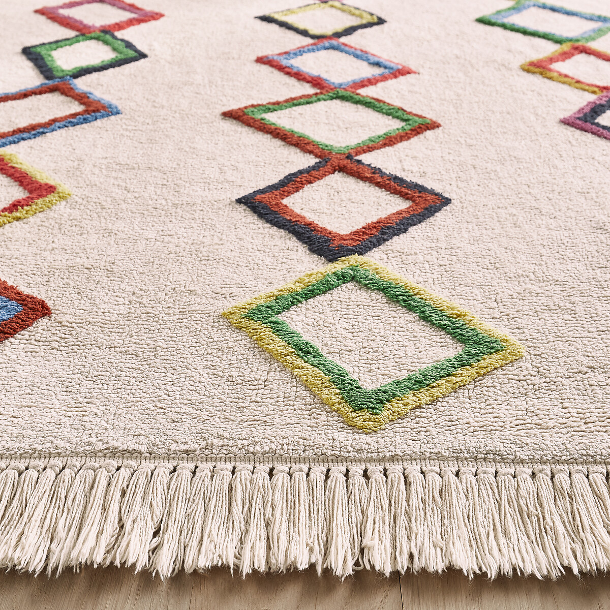 Tapis enfant coton bio style berbère, Dybala multicolore, AM.PM