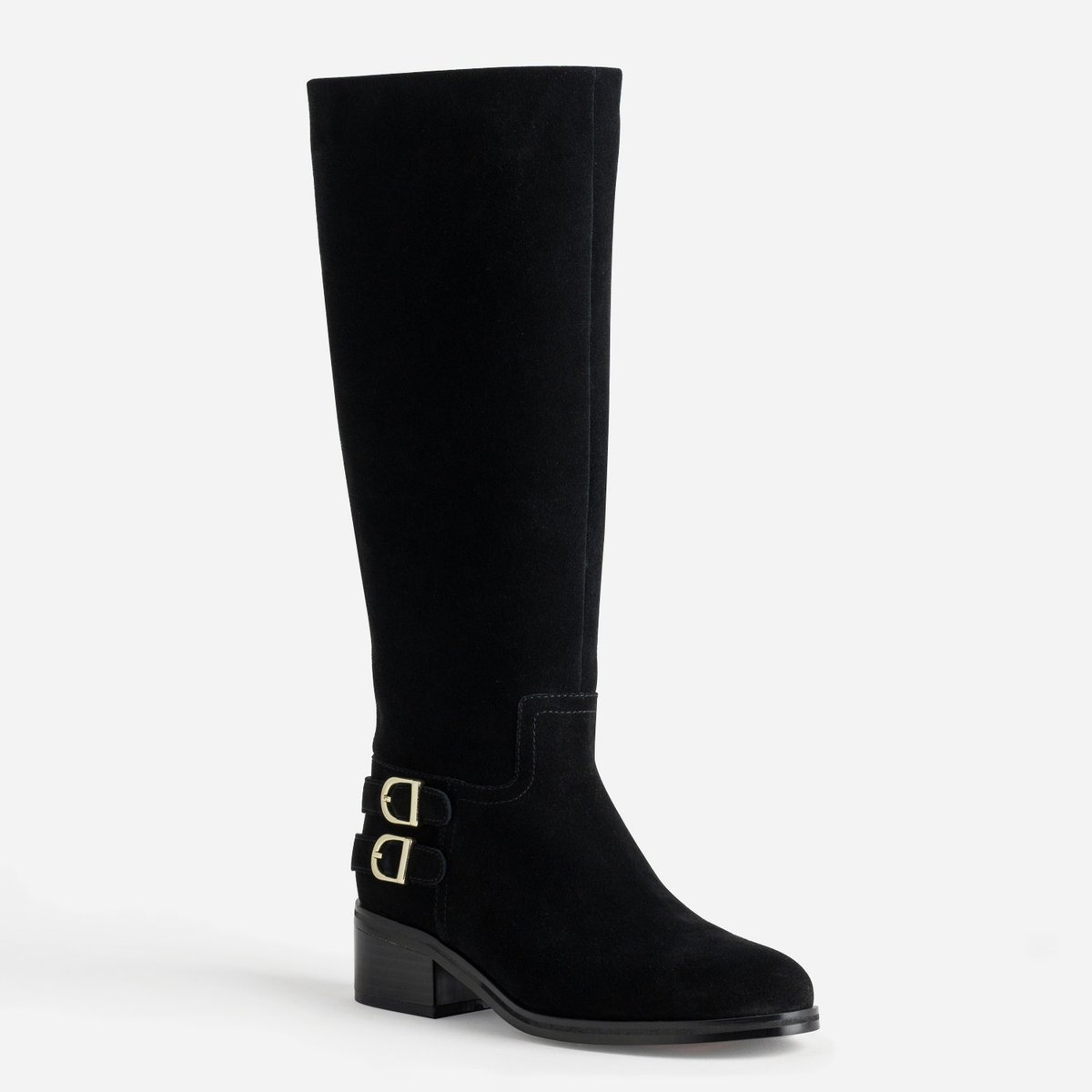 Botte Plate en cuir CALI noir, ERAM