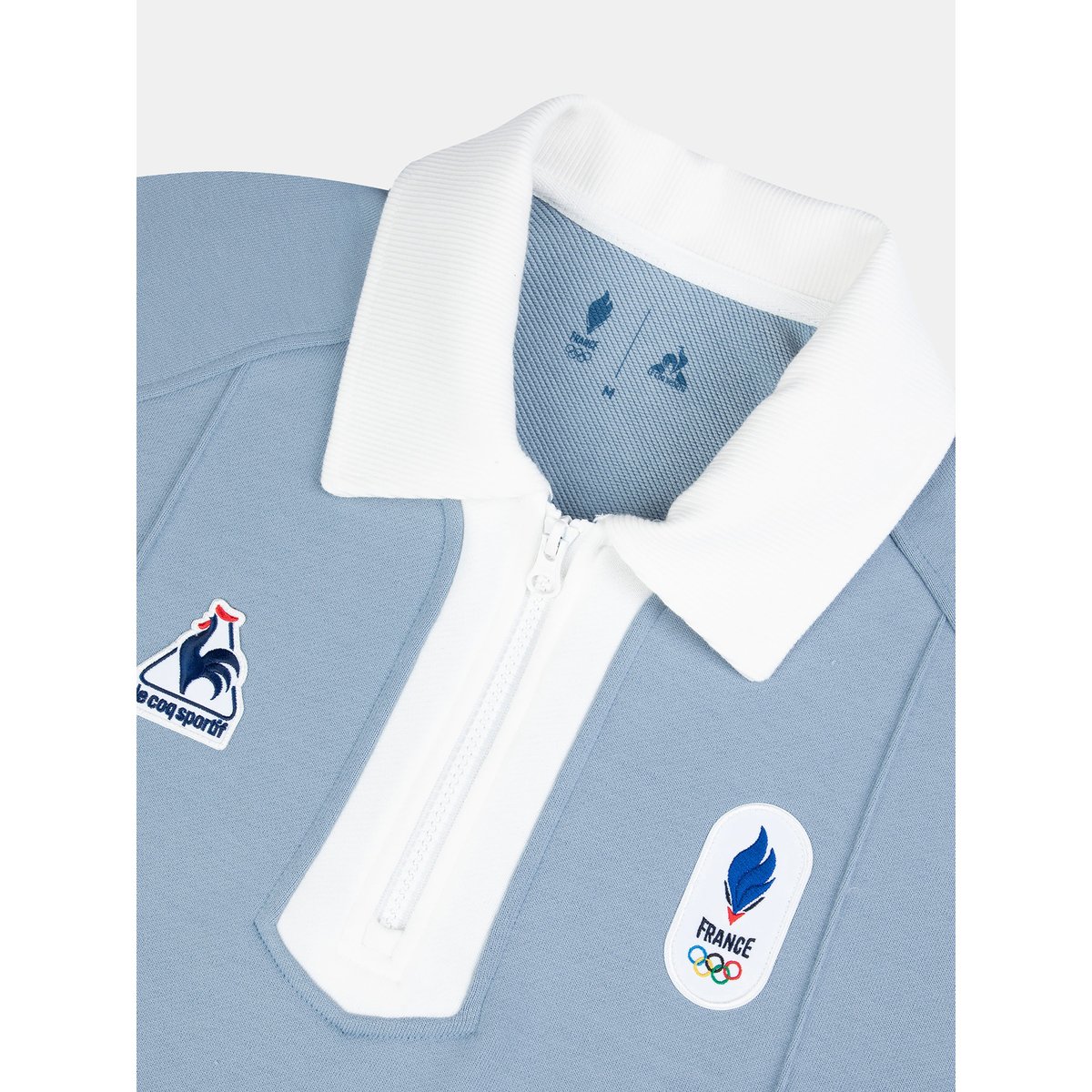 Sweat demi-zippé Équipe de France Olympique 2026 Jeux Olympiques EQUIPE DE FRANCE blue, LE COQ SPORTIF