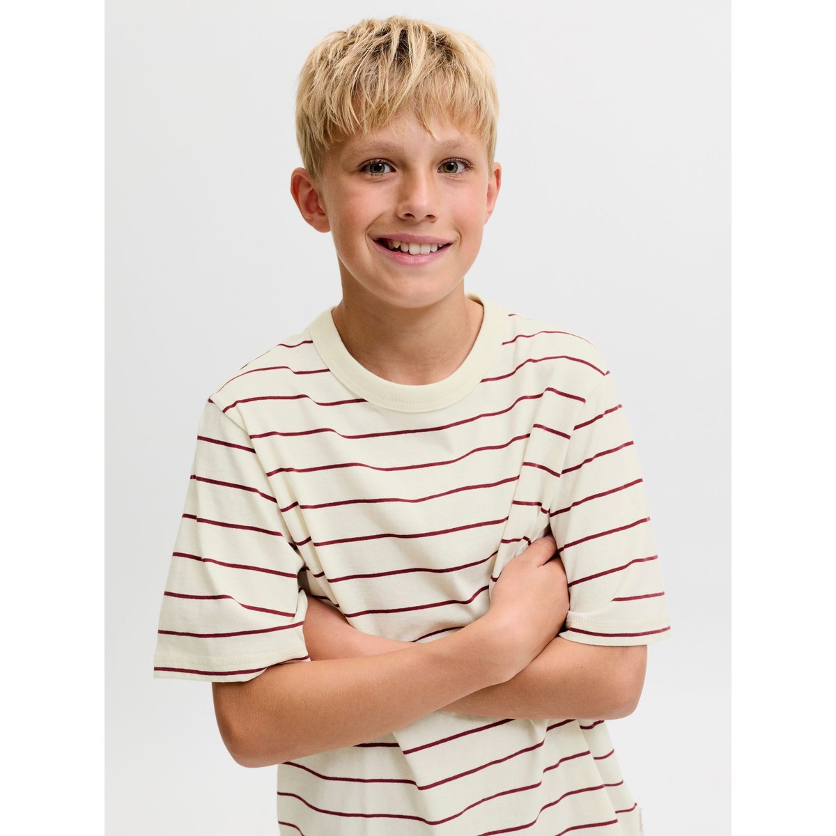 T-Shirt antique white, JACK & JONES JUNIOR
