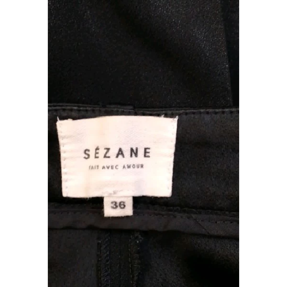 Pantalon slim - Très Bon État noir, SEZANE