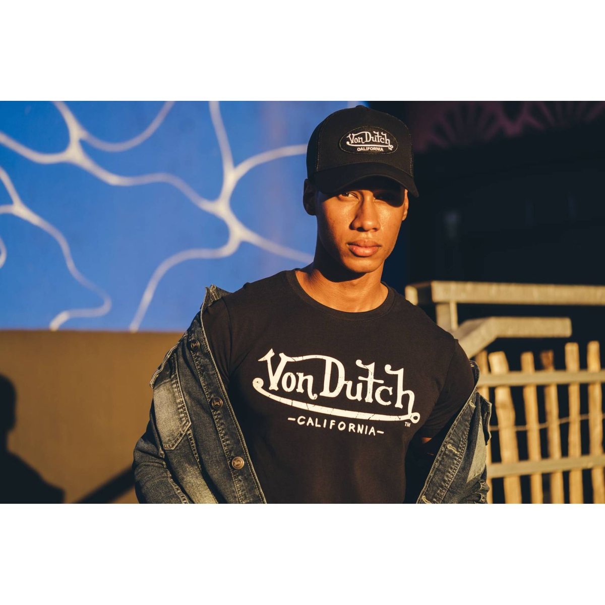 Tee Shirt coton Life noir/blanc, VON DUTCH