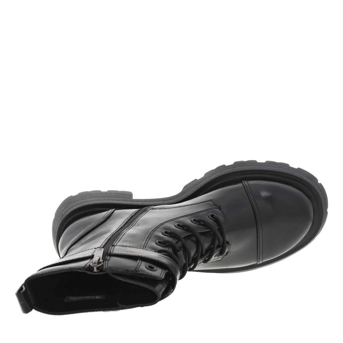 Bottine plate noir, TAMARIS
