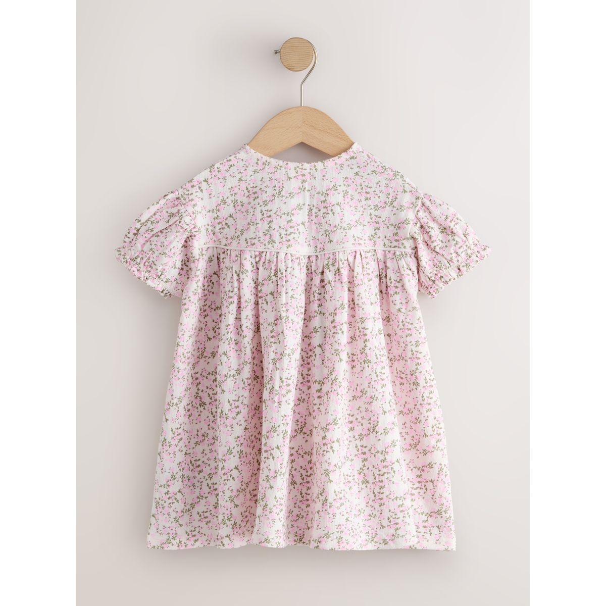 Robe en jersey à boutons rose motif fleurs, NEXT