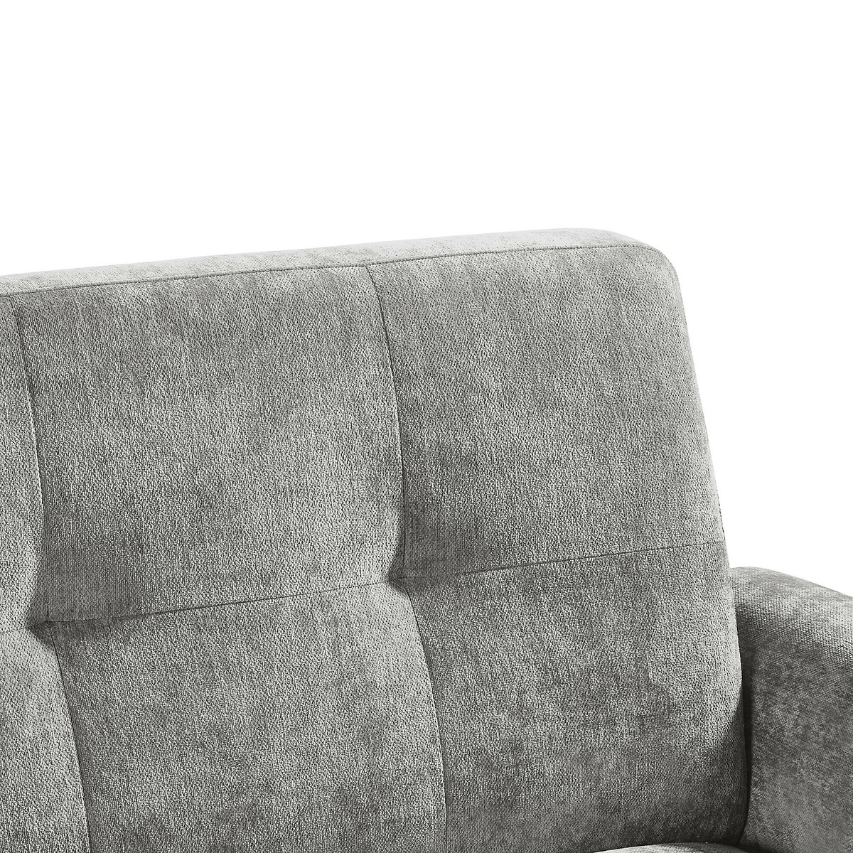 Edie Chenille 2 Seater Sofa Bed grey, SO'HOME