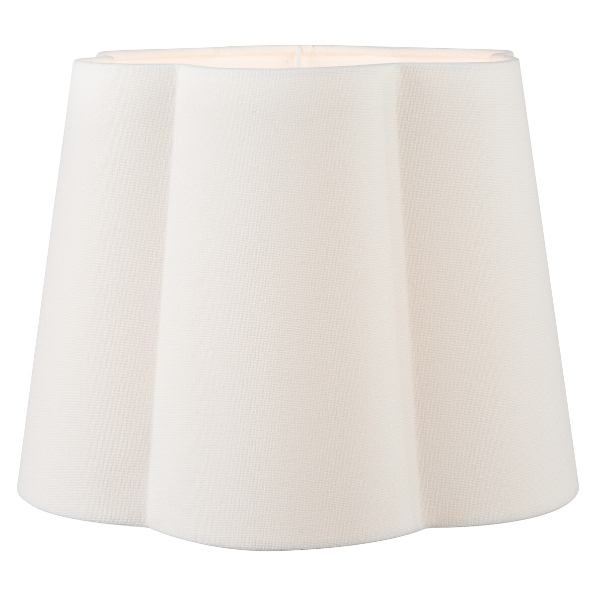 35cm Plaza Handloom Tapered Scalloped Shade white, ÉDITÉ
