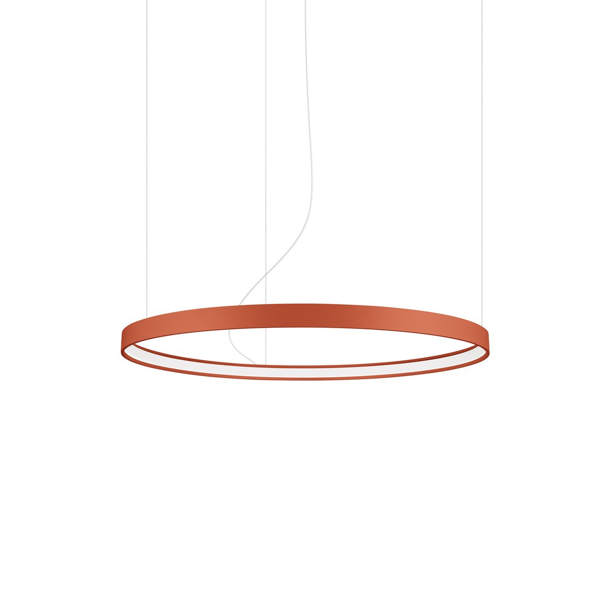 Lustre Aluminium Ocre Rouge LED 1 Rio ocre rouge, EDEN