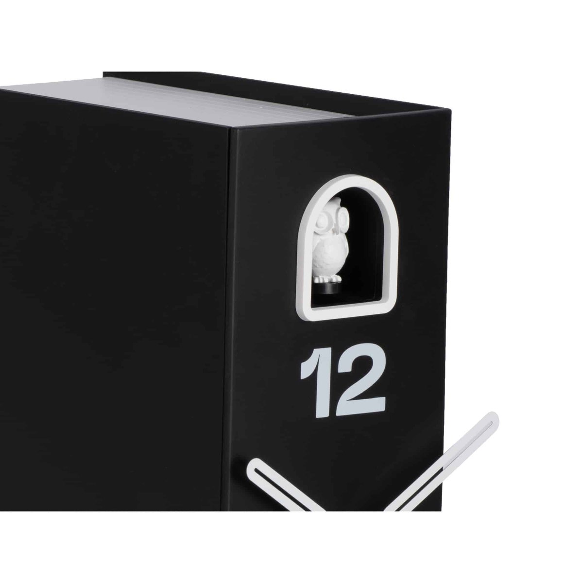 Horloge De Table Polystyrène BOOK OWL noir, KARLSSON