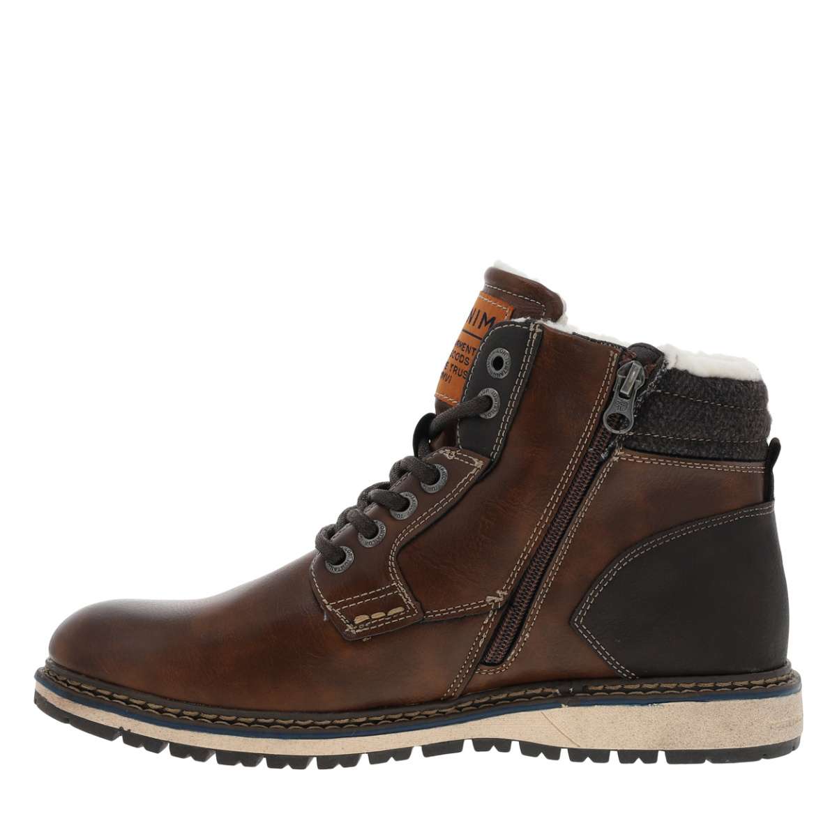 Bottines semelle baskets marron, TOM TAILOR