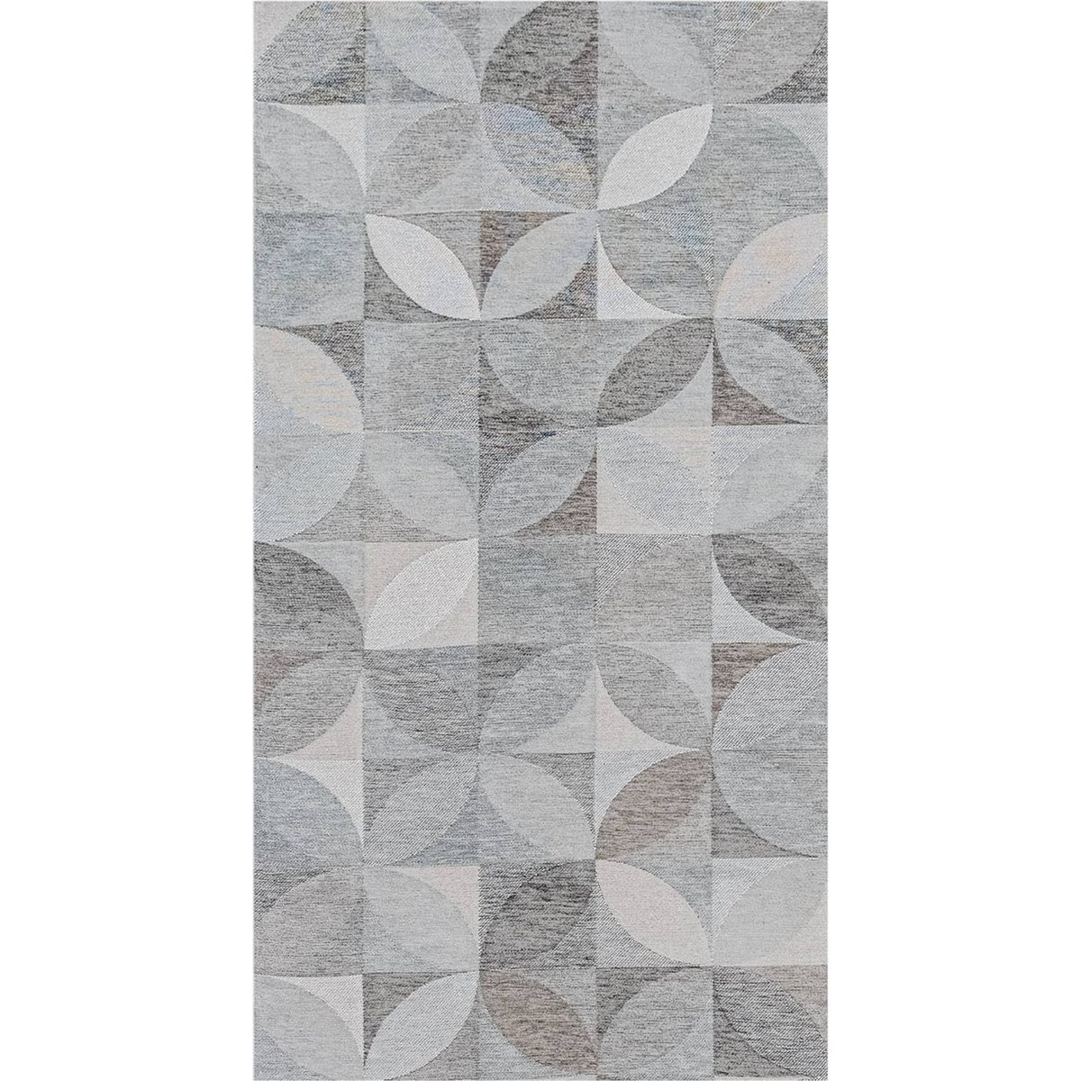 Tapis rectangulaire int. extérieur, RONDO gris clair et gris anthracite, RECOLLECTION