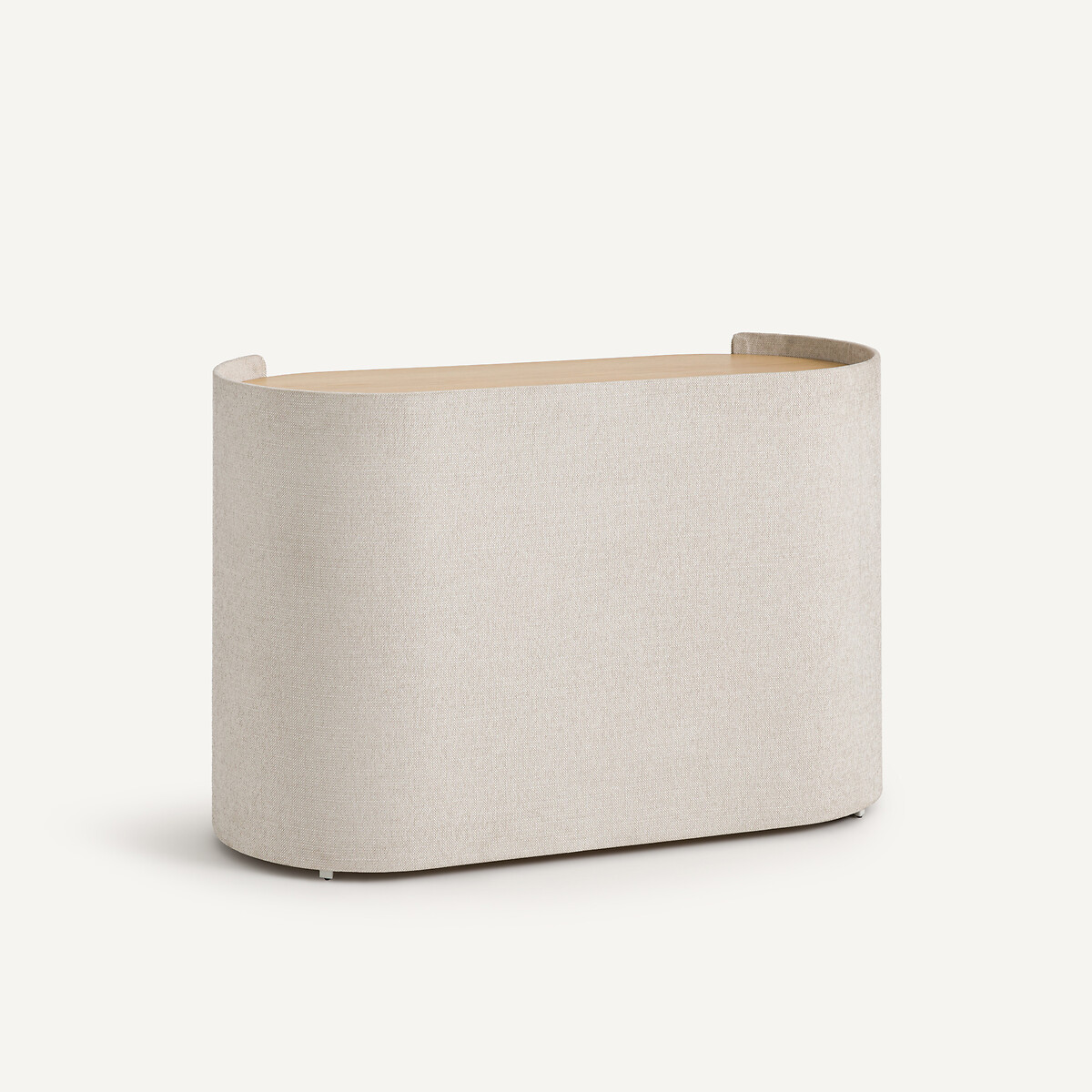 Commode 3 tiroirs, plaqué chêne et tissu, Firmo chêne naturel, AM.PM