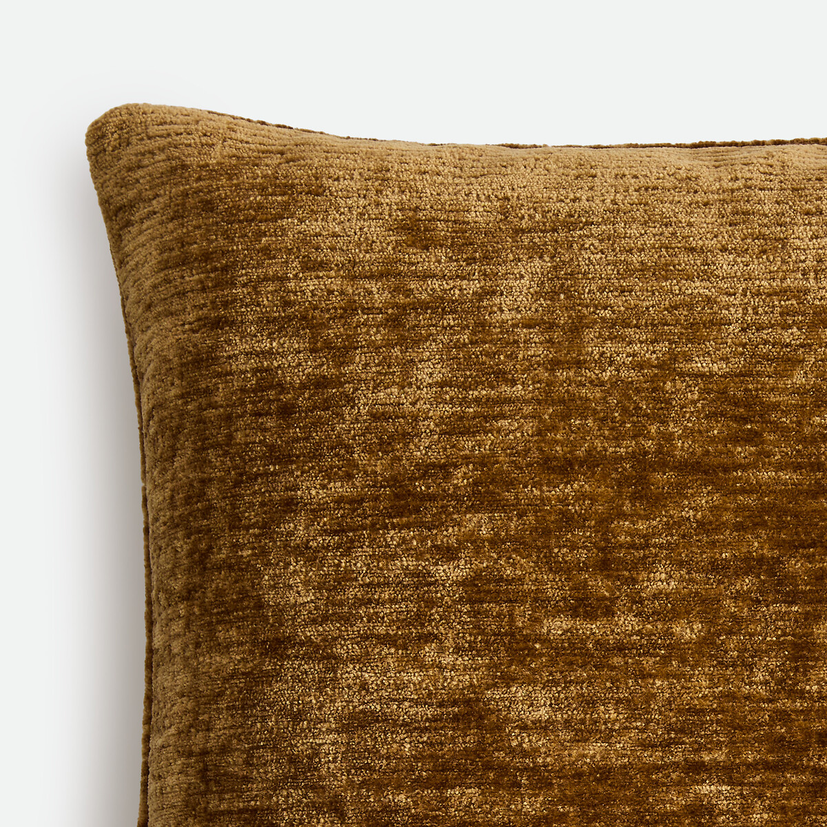 Housse de coussin, en velours texturé, BOCHA bronze, LA REDOUTE INTERIEURS