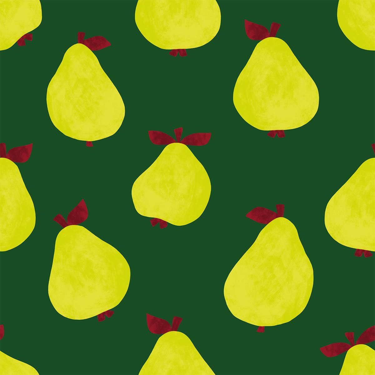 Papier peint poire pop intissé, HEXOA