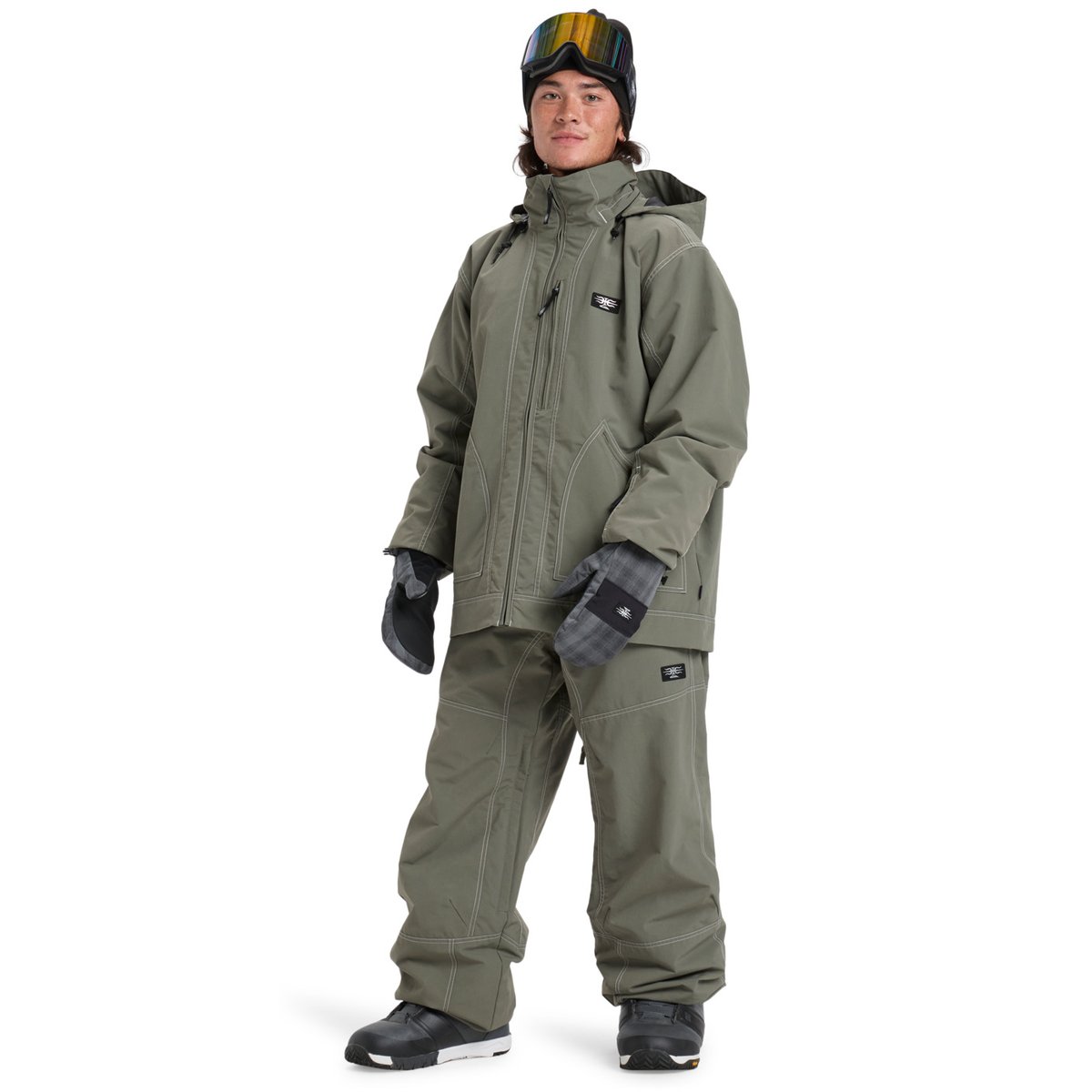 Veste de snow technique LIVE WIRE vert dusty olive, QUIKSILVER
