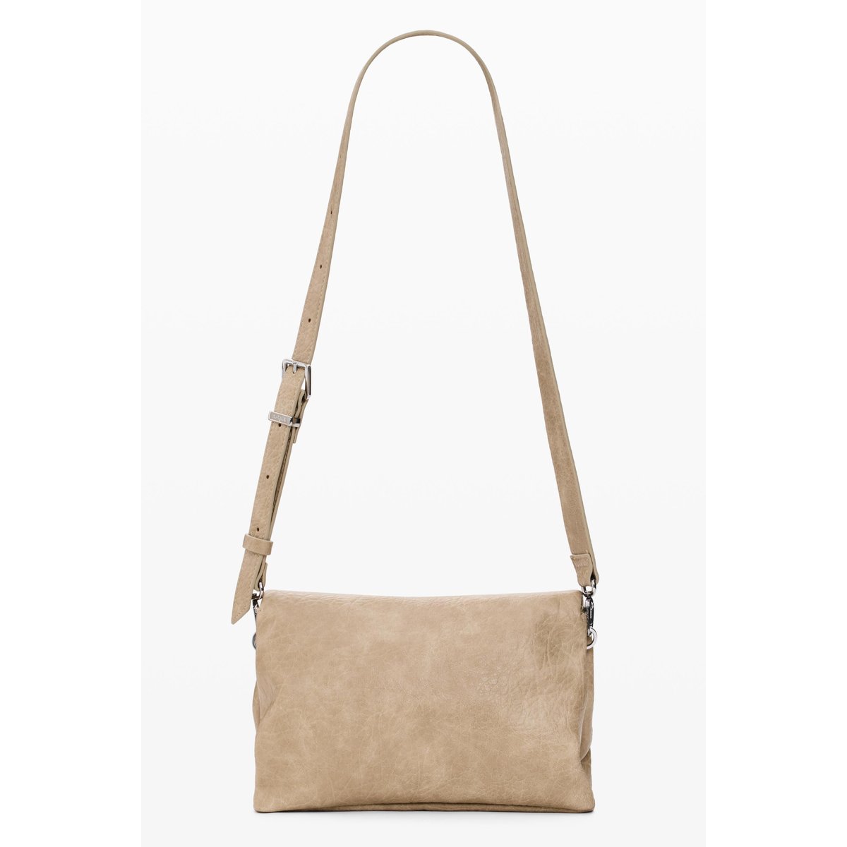 Sac effet cuir moyen beige, DESIGUAL