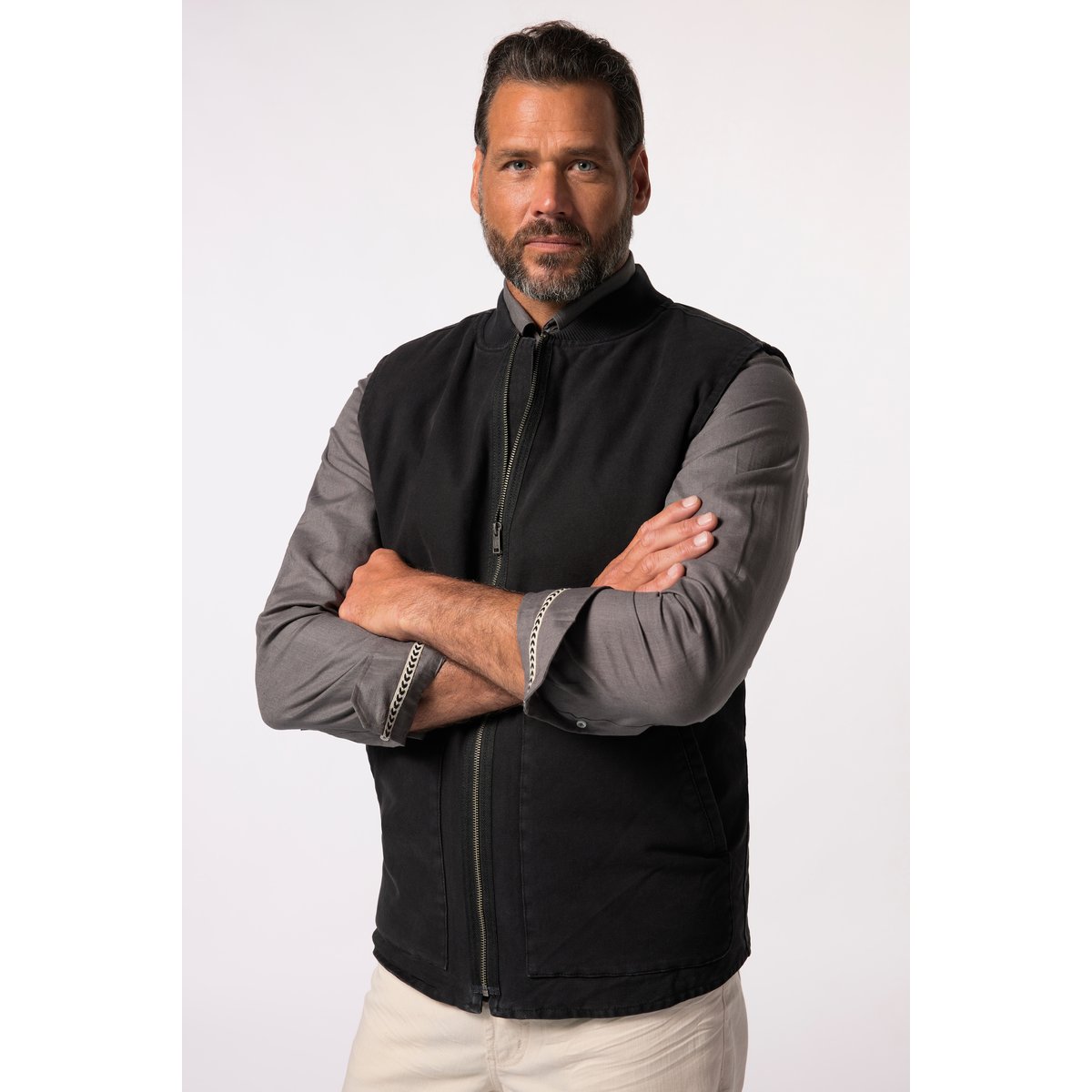 Gilet en toile noir, JP1880