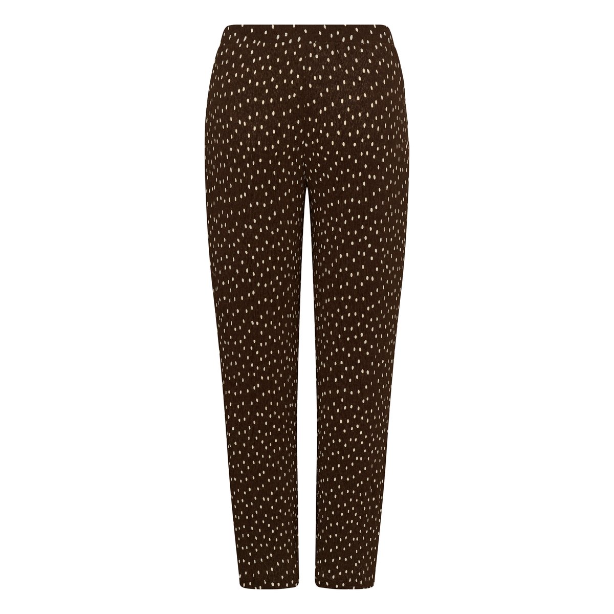 Pantalon en jersey coffee bean turtledove dot, KAFFE CURVE