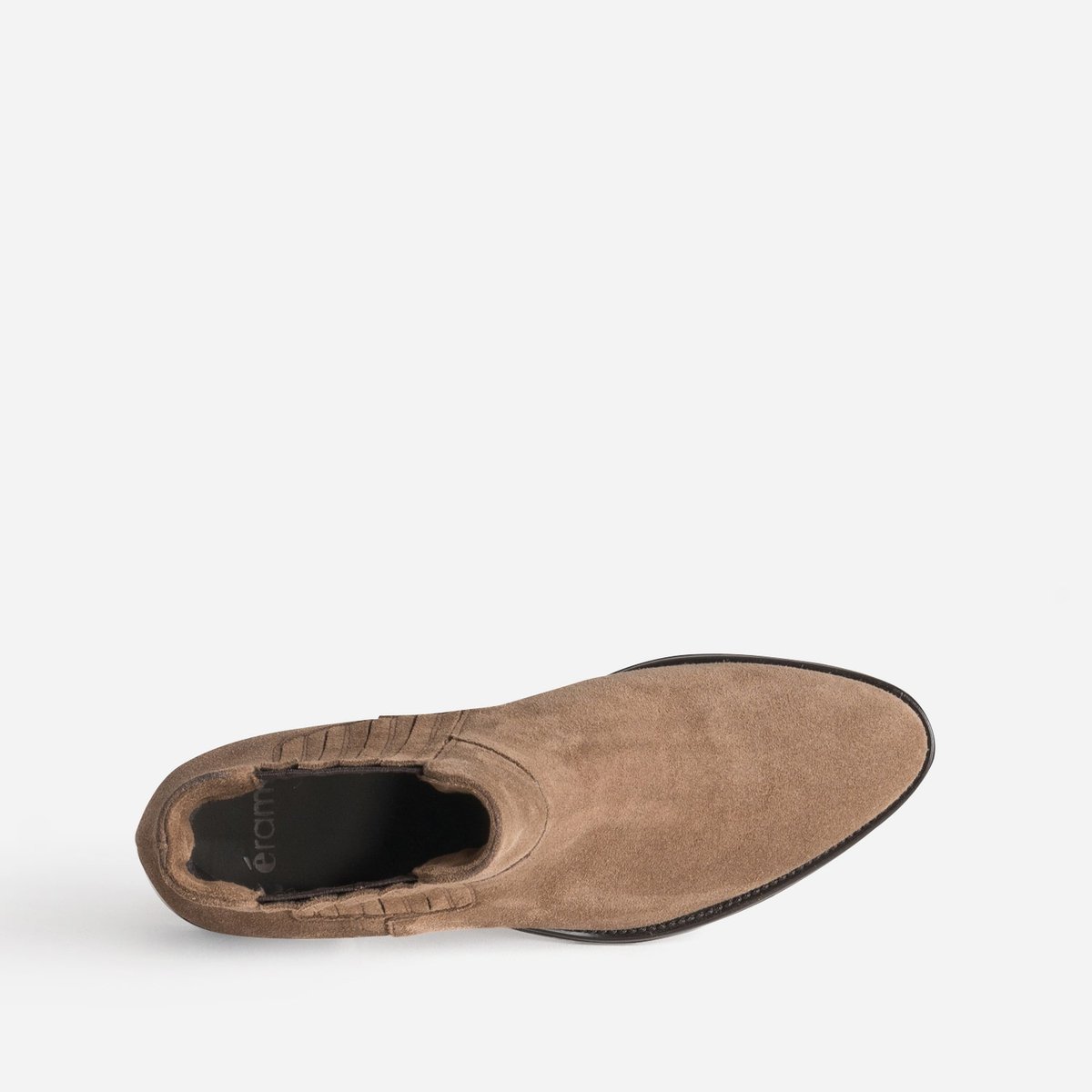 Boots À Talon en cuir NOLWENN taupe, ERAM