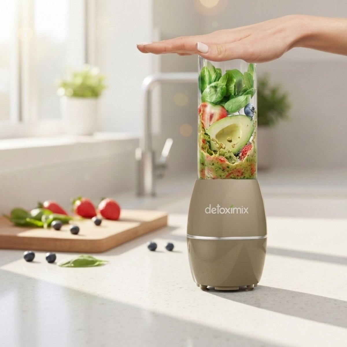 Mini Blender Neo crème / ivoire, DETOXIMIX