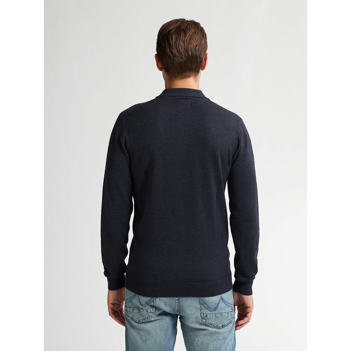 Polo Jumper navy blue, PETROL INDUSTRIES