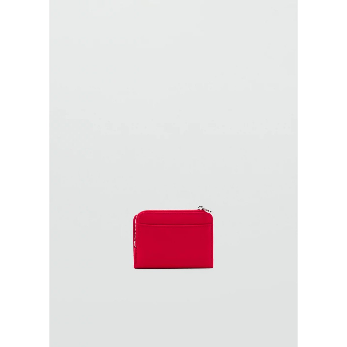 Petit portefeuille en nylon rouge, MANGO