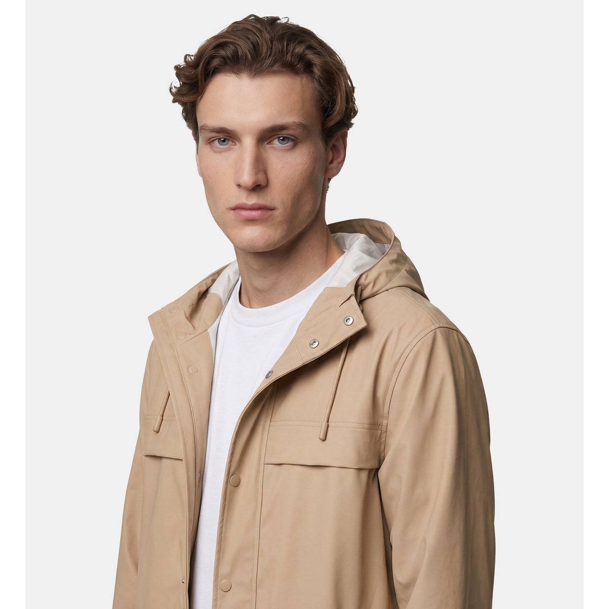 Parka nainy mi-longue beige, GALERIES LAFAYETTE
