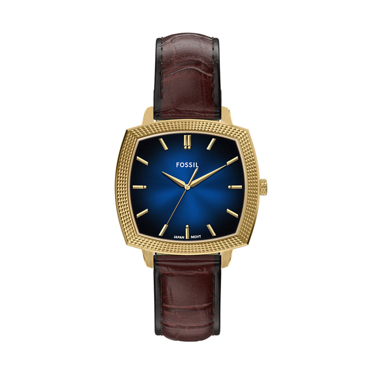 Montre Analogique MACHINE LUXE doré bleu marron, FOSSIL