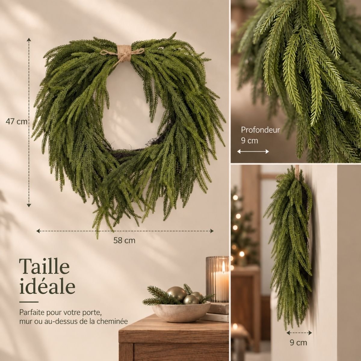 Couronne vert, MICA DECORATIONS
