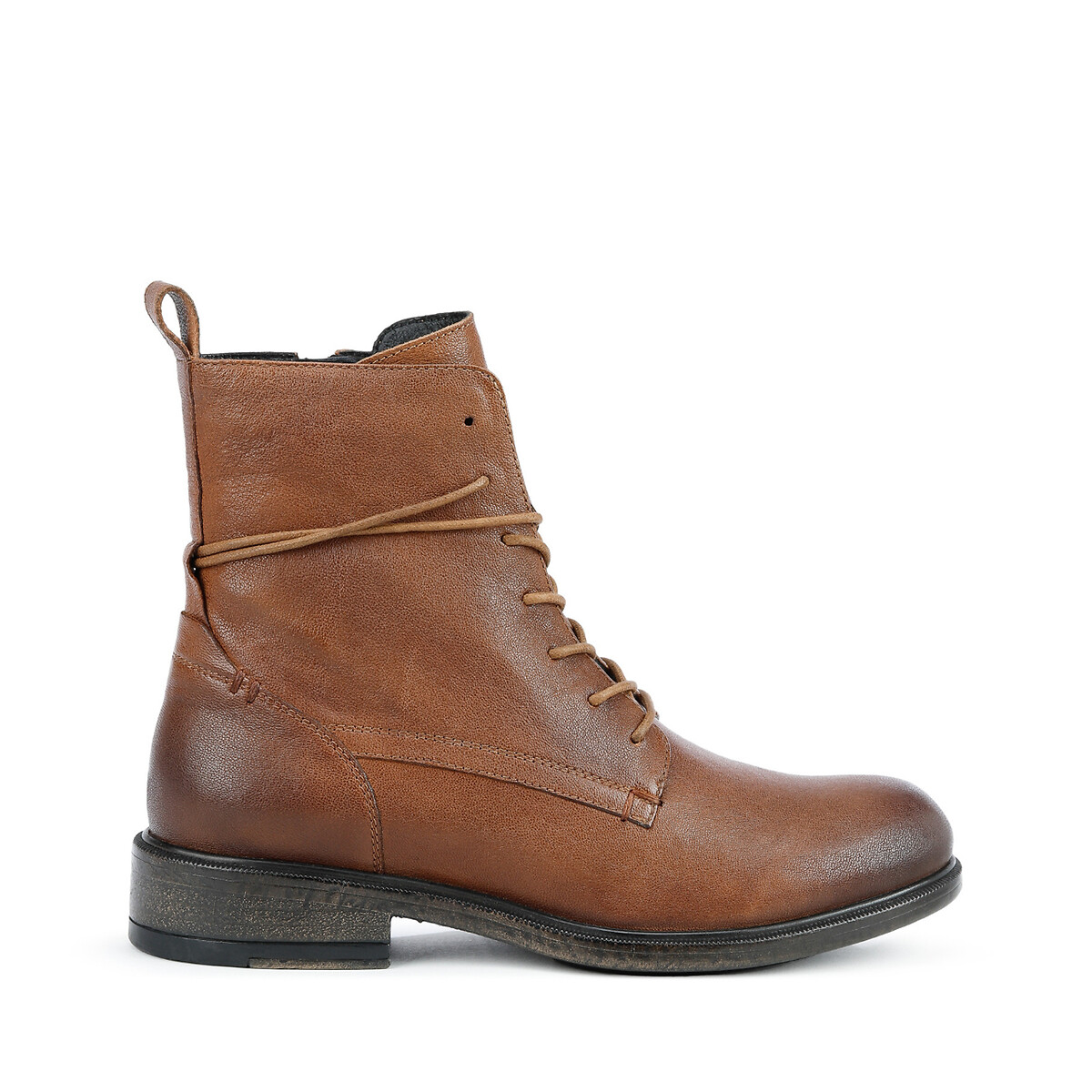 Boots respirantes cuir, à lacets Catria cognac, GEOX
