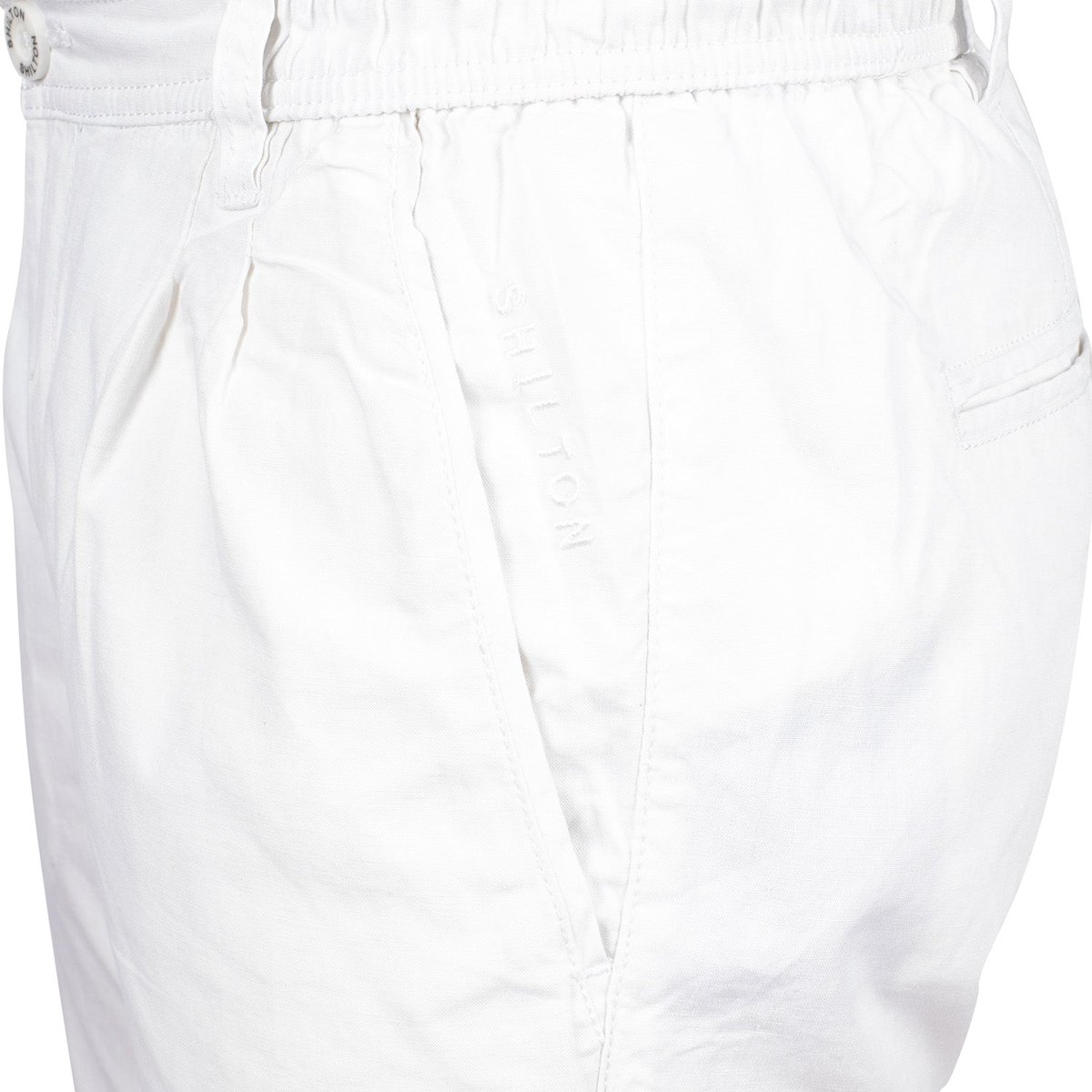 Bermuda en lin blanc, SHILTON