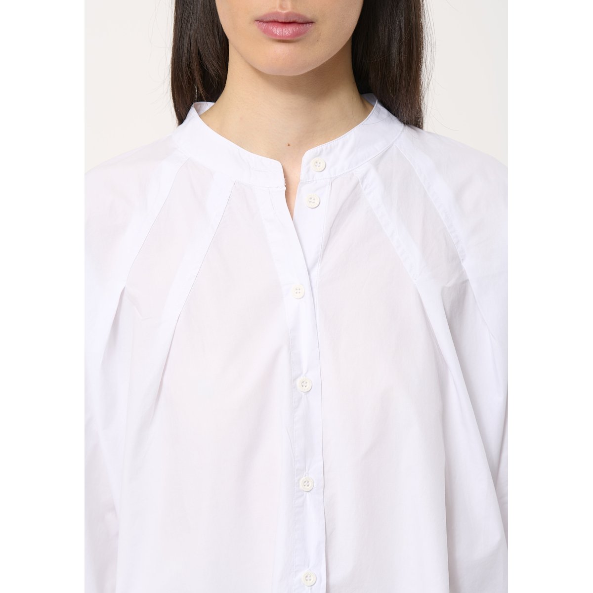 Chemisier blanc oversize en coton blanc, HUMILITY